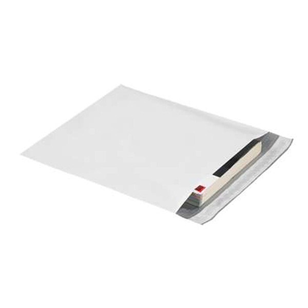 Gracia 26 x 28 x 5 in. Expansion Poly Mailers, White, 100PK GR2536875 - main
